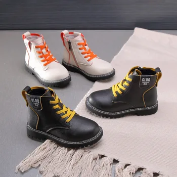 Kids Martin Boots Side Zipper Boys Shoes High Top Girls Shoes Soft Comfortable Casual Boots Leather Children Botas Solid Color 
Kids Martin Boots Side Zipper Boys Shoes High Top Girls Shoes Soft Comfortable Casual Boots Leather Children Botas Solid Color