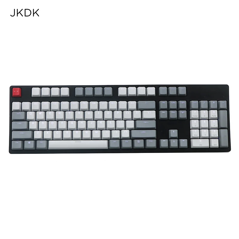 OEM Profile PBT Doubleshot Translucent Key Cap Keycap Set for 87 104 108 Keys Mechanical Keyboard Gray White | Компьютеры и офис
