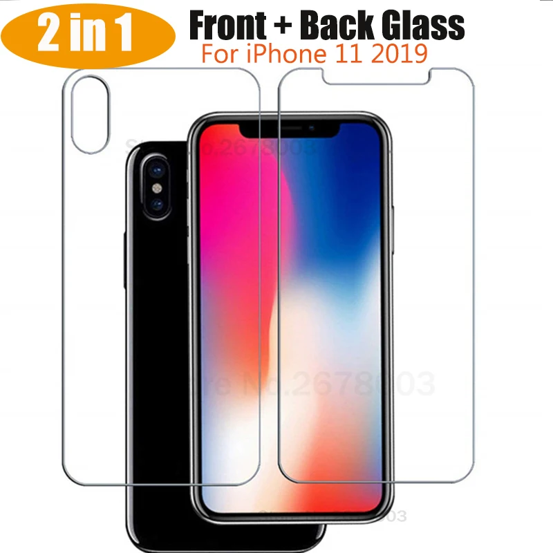 2 in 1 Front+Back Tempered Glass Glass For iPhone 11 Pro Max XS MAX XR XS X 8 7 6 6S Plus 5S 5 SE 5C 11Pro Glass Protective Film
2 in 1 Front+Back Tempered Glass Glass For iPhone 11 Pro Max XS MAX XR XS X 8 7 6 6S Plus 5S 5 SE 5C 11Pro Glass Protective Film