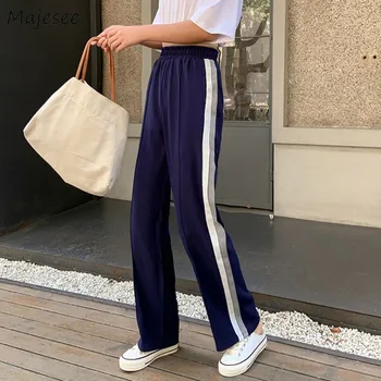 Pants Women 2XL Plus Size Striped Long Wide Leg Fashion Harajuku Trousers Females Chic Casual Elegant Loose Daily Breathable New
Pants Women 2XL Plus Size Striped Long Wide Leg Fashion Harajuku Trousers Females Chic Casual Elegant Loose Daily Breathable New
