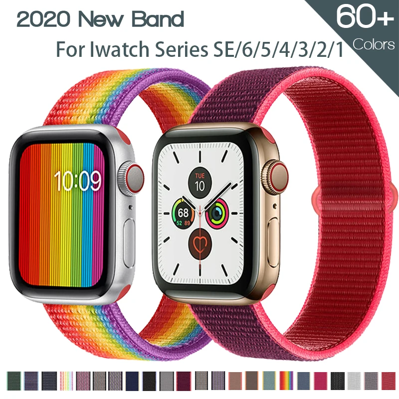 Nylon Strap for Apple Watch Band 44mm 40mm 42mm 38mm Sport Loop Soft Wristband Bracelet iWatch Series SE 6 5 4 3 21 Accesspories
Nylon Strap for Apple Watch Band 44mm 40mm 42mm 38mm Sport Loop Soft Wristband Bracelet iWatch Series SE 6 5 4 3 21 Accesspories