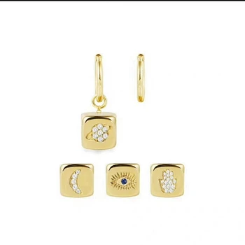 AAA Zircon Square Cube Cuff Stud Earring Solid 925 Sterling Silver Cross Jupiter Asymmetry Earring CARLO Women Wedding Jewelry
AAA Zircon Square Cube Cuff Stud Earring Solid 925 Sterling Silver Cross Jupiter Asymmetry Earring CARLO Women Wedding Jewelry