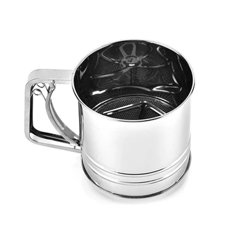 2Pcs Handheld Stainless Steel Flour Sieve Powder Sifters Hand-Sieved Sugar Mesh Strainer Baking Accessories Flour Sieve
2Pcs Handheld Stainless Steel Flour Sieve Powder Sifters Hand-Sieved Sugar Mesh Strainer Baking Accessories Flour Sieve