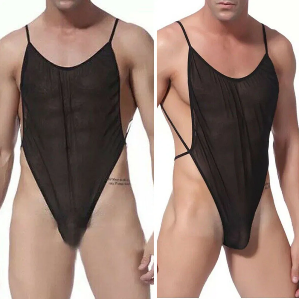Men Bellyband Sheer Mesh Perspective Bodysuit Sexy Suspender Backless Open Butt Leotard Underwear Stretch Breathable Lingerie
Men Bellyband Sheer Mesh Perspective Bodysuit Sexy Suspender Backless Open Butt Leotard Underwear Stretch Breathable Lingerie
