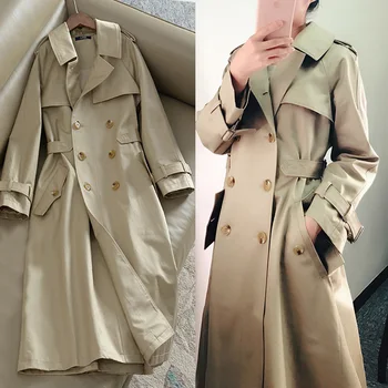 Leiouna Long Slim Casual Solid Long Trench 2020 Fashion Women Spring Autumn Korean Clothes Coat Double Breasted Women Overcoat
Leiouna Long Slim Casual Solid Long Trench 2020 Fashion Women Spring Autumn Korean Clothes Coat Double Breasted Women Overcoat
