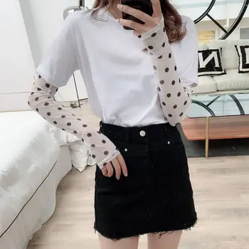 Korean Women Girl Summer Ice Silk Arm Sleeves Cover Retro Colored Polka Dot Print UV Protection Driving Cycling Sunscreen Gloves
Korean Women Girl Summer Ice Silk Arm Sleeves Cover Retro Colored Polka Dot Print UV Protection Driving Cycling Sunscreen Gloves