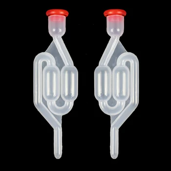 One-way Wine AirLock Beer Brewing Fermentation Check Valve Plastic Air Lock Water Seal Home Winemaking Exhaust Valve Fermenter
One-way Wine AirLock Beer Brewing Fermentation Check Valve Plastic Air Lock Water Seal Home Winemaking Exhaust Valve Fermenter