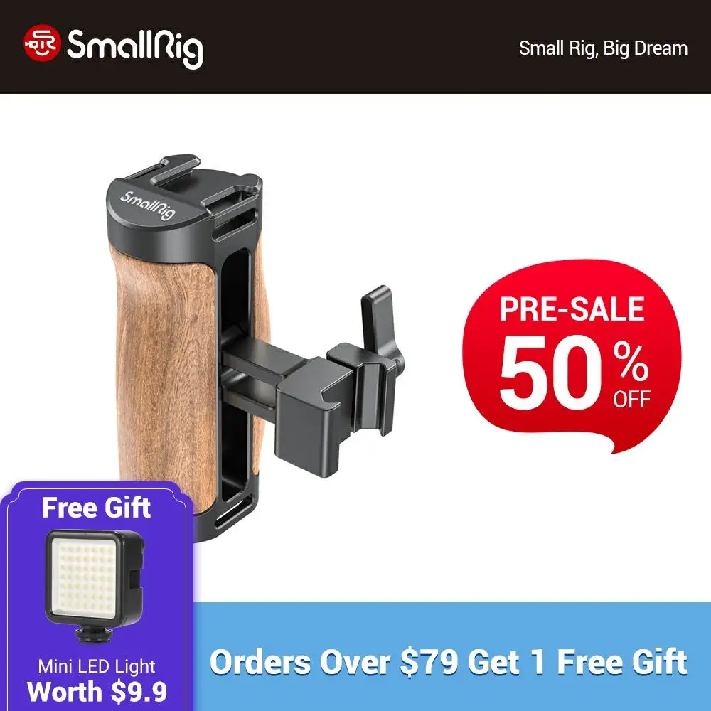SmallRig Wooden NATO Side Handle With Cold Shoe Mount For Dlsr Camera Cage Video Shooting Photograpy DIY Wooden Handgrip- 2915
SmallRig Wooden NATO Side Handle With Cold Shoe Mount For Dlsr Camera Cage Video Shooting Photograpy DIY Wooden Handgrip- 2915