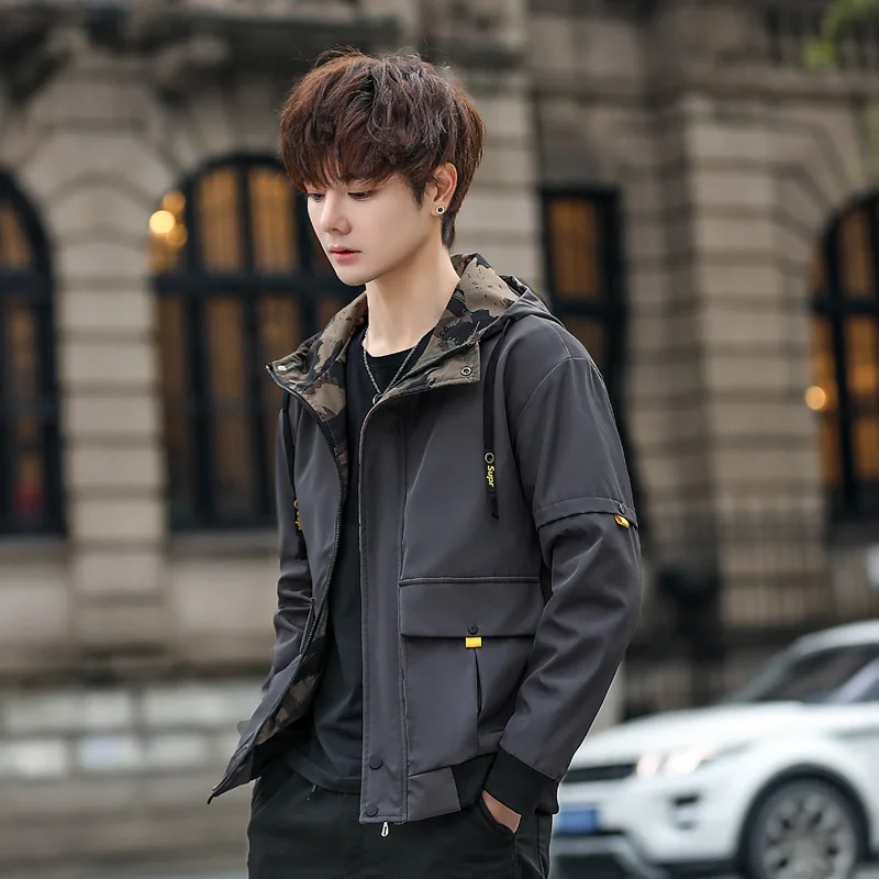 Men Spring Autumn Casual Solid Zipper Bomber Jackets 2019 New Jacket Streetwear Overcoat Baseball Mens Thin Pilot Hooded Jacket
Men Spring Autumn Casual Solid Zipper Bomber Jackets 2019 New Jacket Streetwear Overcoat Baseball Mens Thin Pilot Hooded Jacket