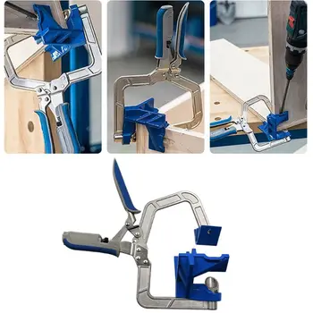 Auto Adjustable 90 Degree Right Angle Rugged Corner Clamp Frame Fixed Hole Puncher Woodworking Tool
Auto Adjustable 90 Degree Right Angle Rugged Corner Clamp Frame Fixed Hole Puncher Woodworking Tool