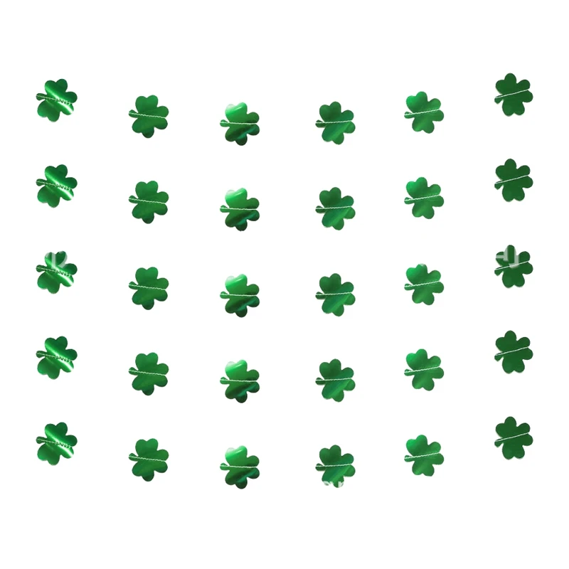 Shamrock Clover Garland Banner Hanging Shamrock Garland PVC Clover Banner for Party Supplies St. Patrick's Day Decoration
Shamrock Clover Garland Banner Hanging Shamrock Garland PVC Clover Banner for Party Supplies St. Patrick's Day Decoration