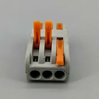 Portable 3 Pin Universal Compact Wire Wiring Connector Conductor Terminal Block
Portable 3 Pin Universal Compact Wire Wiring Connector Conductor Terminal Block