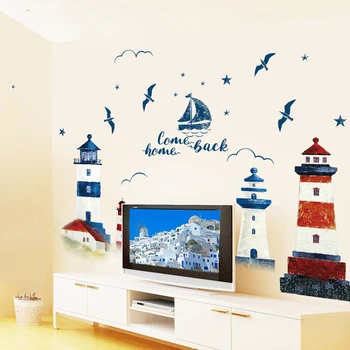 Home PVC Kids Wall Sticker Mural Bedroom DIY TV Background Children Removable Decoration Art Lighthouse Sea Sailboat
Home PVC Kids Wall Sticker Mural Bedroom DIY TV Background Children Removable Decoration Art Lighthouse Sea Sailboat
