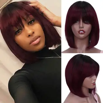 Short Pixie Cut Bob Wig Peruvian Remy Straight Short Human Hair Wigs For Women Full Wig Black Color Human Hair Bangs Wig Rebecca
Short Pixie Cut Bob Wig Peruvian Remy Straight Short Human Hair Wigs For Women Full Wig Black Color Human Hair Bangs Wig Rebecca