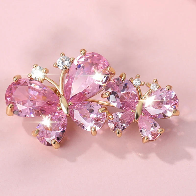 Pink Rhinestone Brooches for Women Cute Butterfly Brooch Wedding Couple Jewelry Aesthetic Zircon Crystal Butterfly Enamel Pin
Pink Rhinestone Brooches for Women Cute Butterfly Brooch Wedding Couple Jewelry Aesthetic Zircon Crystal Butterfly Enamel Pin