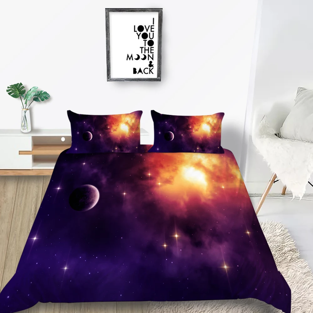 Universe Bedding Set Planet Soft Mysterious Nebula 3D Duvet Cover King Queen Twin Full Single Double Unique Design Bed Set
Universe Bedding Set Planet Soft Mysterious Nebula 3D Duvet Cover King Queen Twin Full Single Double Unique Design Bed Set