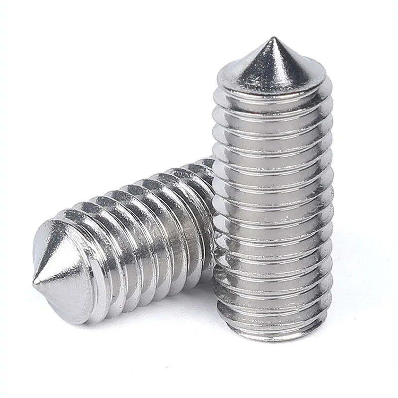 304 Stainless Steel Inner Hex Set Screws with Cone Point Flat Top Hexagon Socket Tightening Screw M8 M10 M12
304 Stainless Steel Inner Hex Set Screws with Cone Point Flat Top Hexagon Socket Tightening Screw M8 M10 M12