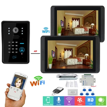 APP Control RFID Password Video Intercom 7 Inch LCD Wifi Wireless Video Door Phone Doorbell Intercom System+Door Opening Lock
APP Control RFID Password Video Intercom 7 Inch LCD Wifi Wireless Video Door Phone Doorbell Intercom System+Door Opening Lock