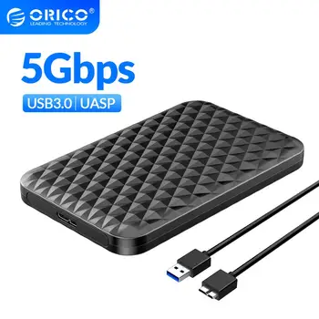 

ORICO 2.5 Inch HDD Case SATA 3.0 to USB 3.0 5 Gbps 4TB HDD SSD Enclosure Support UASP HD External Hard Disk Box Black/White