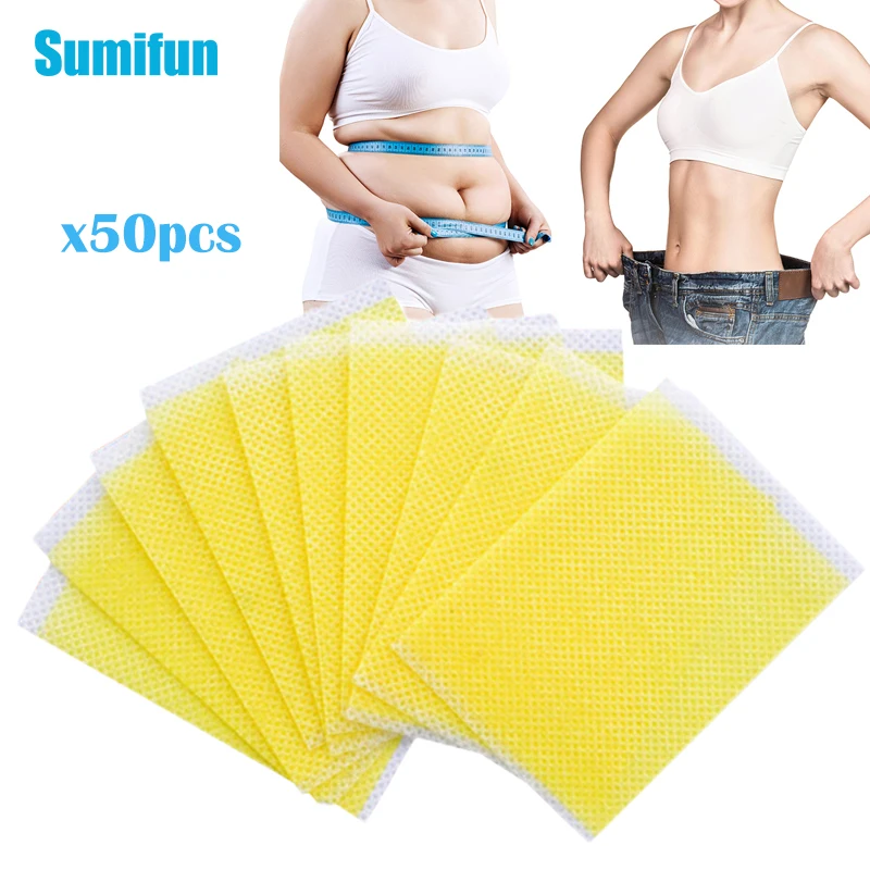 50pcs Extra Strong Slimming Slim Patch Fat Burning Products Body Belly Waist Losing Weight Cellulite Burner Sticker | Красота и