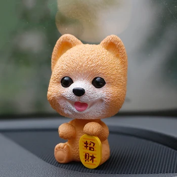 Car Ornament Cute PVC Shake Head Dog Doll Automobile Dashboard Nodding Puppy Figure Toys Lovely Auto Decoration Accessories Gift 
Car Ornament Cute PVC Shake Head Dog Doll Automobile Dashboard Nodding Puppy Figure Toys Lovely Auto Decoration Accessories Gift