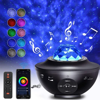 Bluetooth Wifi Smart Star Projector Light Remote Control Led Starry Sky Water Ripple Bluetooth Music Led Projection Lamp D30 
Bluetooth Wifi Smart Star Projector Light Remote Control Led Starry Sky Water Ripple Bluetooth Music Led Projection Lamp D30
