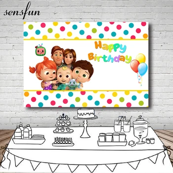 Sensfun 7x5ft Cocomelon Family Photography Backdrops Colorful Balloons Children Birthday Party Backgrounds For Photo Studio
Sensfun 7x5ft Cocomelon Family Photography Backdrops Colorful Balloons Children Birthday Party Backgrounds For Photo Studio