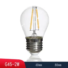 LED Bulb G45 E27 2700K Clear Light Transparent Led Bulb Warm White Light Retro Nostalgia Bars Hotels Decorative Lighting
LED Bulb G45 E27 2700K Clear Light Transparent Led Bulb Warm White Light Retro Nostalgia Bars Hotels Decorative Lighting