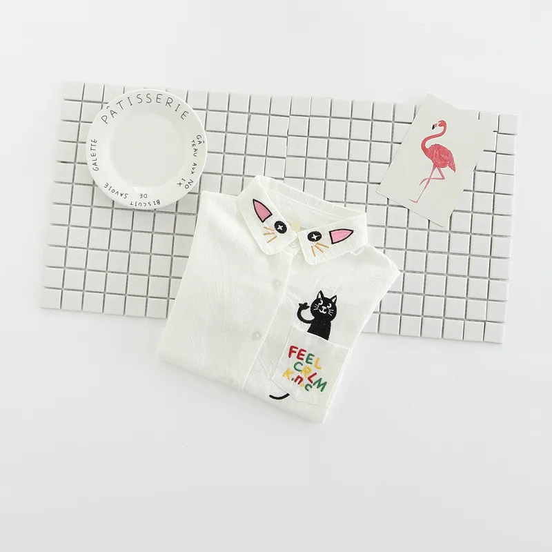 Childrenswear GIRL'S Shirt 2019 Spring And Autumn New Style CHILDREN'S Shirt Small CHILDREN'S Long Sleeve Korean-style Cat Cotto
Childrenswear GIRL'S Shirt 2019 Spring And Autumn New Style CHILDREN'S Shirt Small CHILDREN'S Long Sleeve Korean-style Cat Cotto