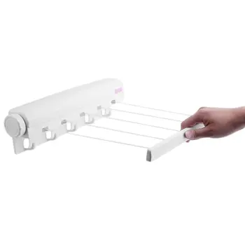 Spring Automatic Telescopic Four-line Clothesline Drying Rack Towel Rack With Hook Drying Rack
Spring Automatic Telescopic Four-line Clothesline Drying Rack Towel Rack With Hook Drying Rack