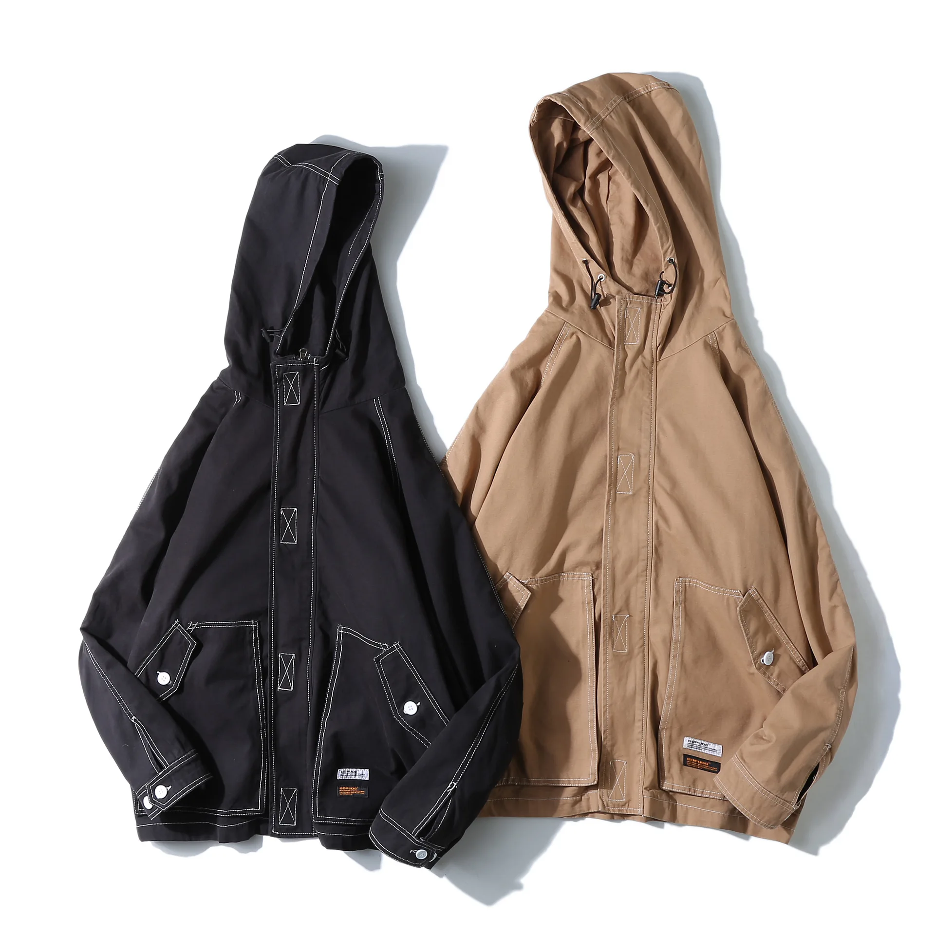 City Where the Product New Style Three-Color Contrast Color Line Jacket Hooded Coat Men's Outdoor Tooling Jacket Men's
City Where the Product New Style Three-Color Contrast Color Line Jacket Hooded Coat Men's Outdoor Tooling Jacket Men's
