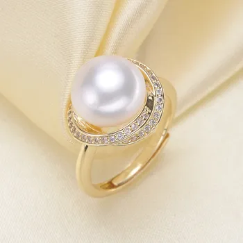 Trendy style 925 Silver Pearl Ring Finger Ring Adjustable Resizable Ring Findings and Component Jewelry Part Fitting Accessorie
Trendy style 925 Silver Pearl Ring Finger Ring Adjustable Resizable Ring Findings and Component Jewelry Part Fitting Accessorie