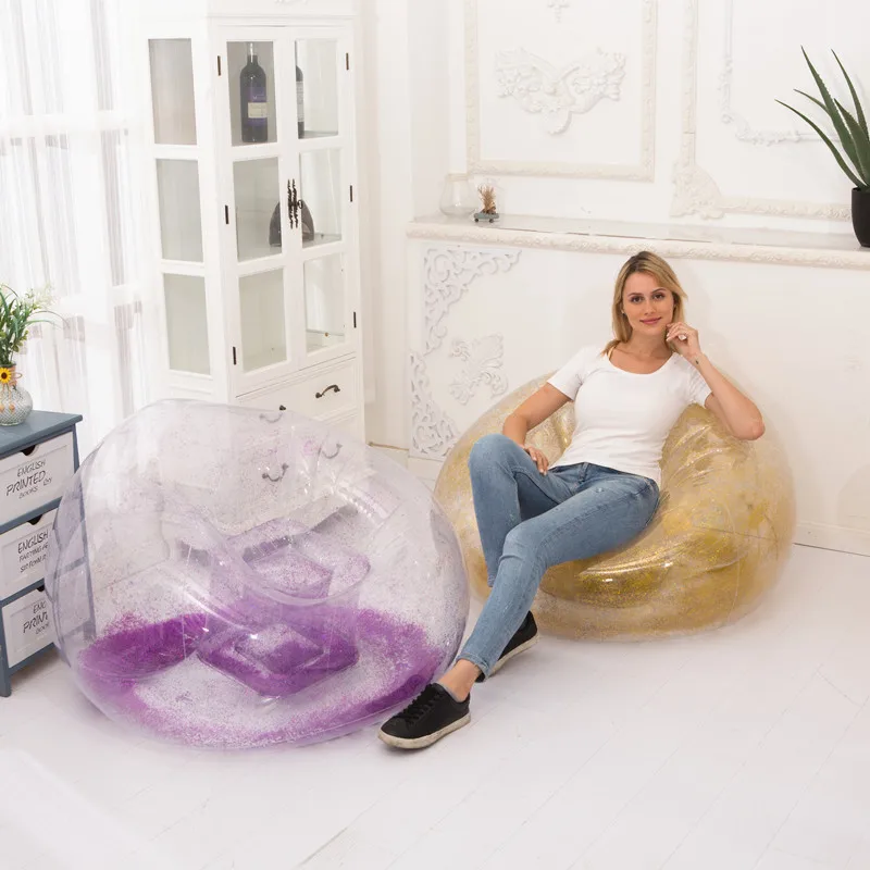 Super Transparent Sequins Lazy Sofa Foldable Inflatable Chair Living Room Leisure Entertainment Relaxation Single
Super Transparent Sequins Lazy Sofa Foldable Inflatable Chair Living Room Leisure Entertainment Relaxation Single