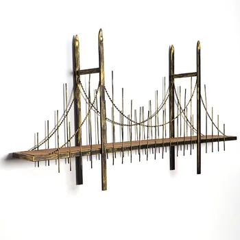 American country retro new york bridge wall hanging iron bridge shelf villa home decorations Vintage wall shelves photography
American country retro new york bridge wall hanging iron bridge shelf villa home decorations Vintage wall shelves photography