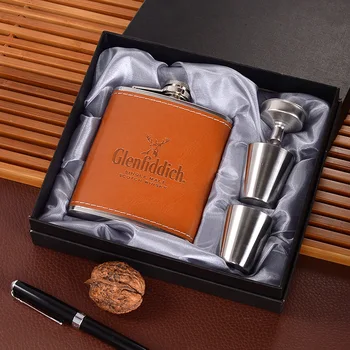 New Style 7oz Stainless Steel Hip Flask Set With 1 Funnel and 2 Cups Whiskey Wine Flagon Bottle Travel Drinkware For Gifts
New Style 7oz Stainless Steel Hip Flask Set With 1 Funnel and 2 Cups Whiskey Wine Flagon Bottle Travel Drinkware For Gifts