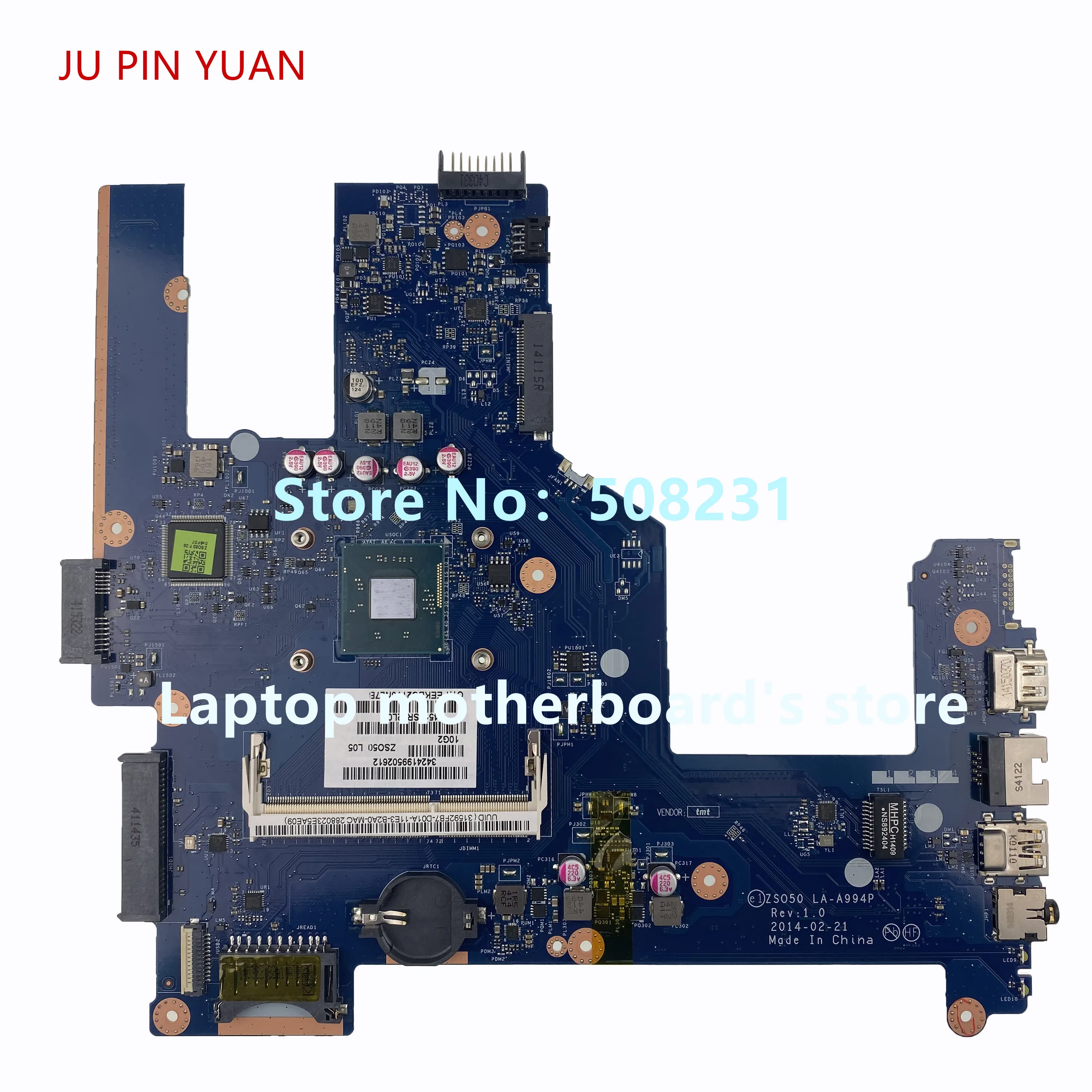 759878-501 759878-001 ZS050 LA-A994P for HP 15-R Notebook PC Laptop Motherboard 100% Fully Tested
759878-501 759878-001 ZS050 LA-A994P for HP 15-R Notebook PC Laptop Motherboard 100% Fully Tested