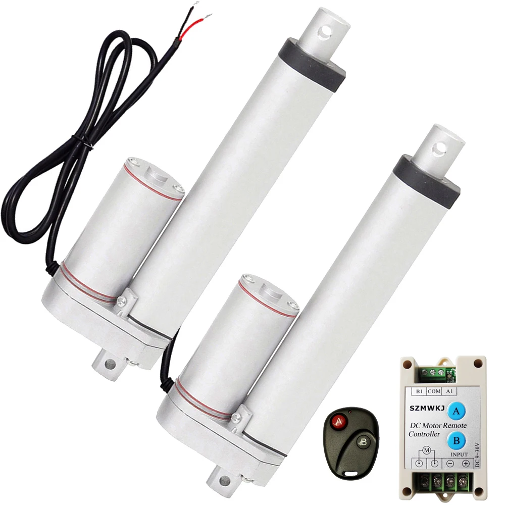 Heavy Duty 2x8" 200mm Stroke 1000N 220lbs Max Lift Linear Actuator + Wireless Remote Control Kits 12V DC Electric Motors
Heavy Duty 2x8" 200mm Stroke 1000N 220lbs Max Lift Linear Actuator + Wireless Remote Control Kits 12V DC Electric Motors