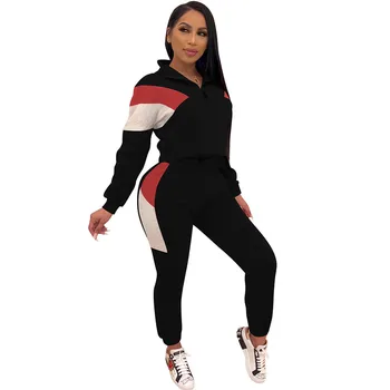 Autumn Zipper Turtleneck Two Piece Set Sportswear Tracksuit Women Long Sleeve Sweatshirt + Sweatpants Matching Set Jogging Femme
Autumn Zipper Turtleneck Two Piece Set Sportswear Tracksuit Women Long Sleeve Sweatshirt + Sweatpants Matching Set Jogging Femme