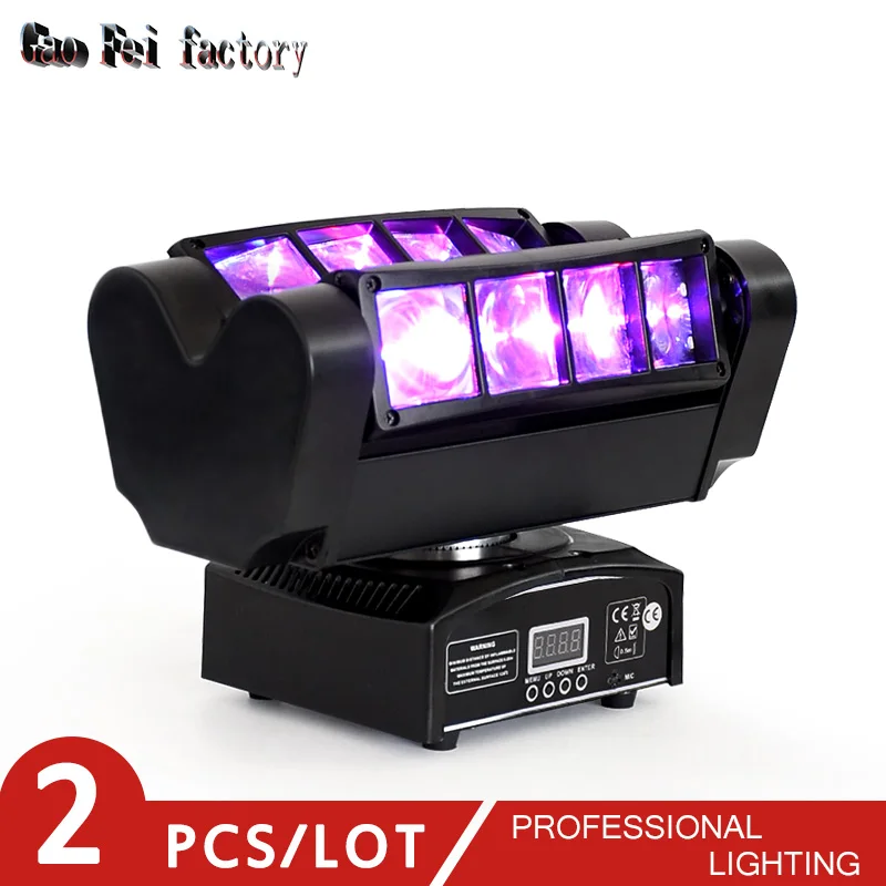 Mini Spider Moving Head Stage Light LED DJ Lighting RGBW 8x 10W DMX 512 DJ moving Strobe Effect Lights for Restaurant Club bar
Mini Spider Moving Head Stage Light LED DJ Lighting RGBW 8x 10W DMX 512 DJ moving Strobe Effect Lights for Restaurant Club bar