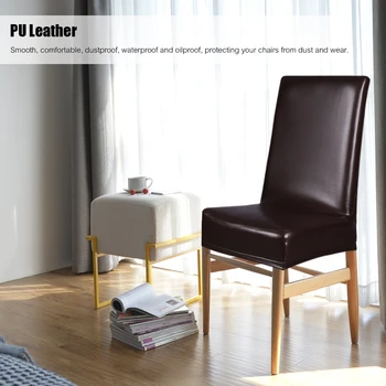 2pcs Chair Cover One-piece PU Leather Stretchable Dining Chair Back Seat Covers Waterproof Dustproof Ceremony Chair Slipcovers
2pcs Chair Cover One-piece PU Leather Stretchable Dining Chair Back Seat Covers Waterproof Dustproof Ceremony Chair Slipcovers