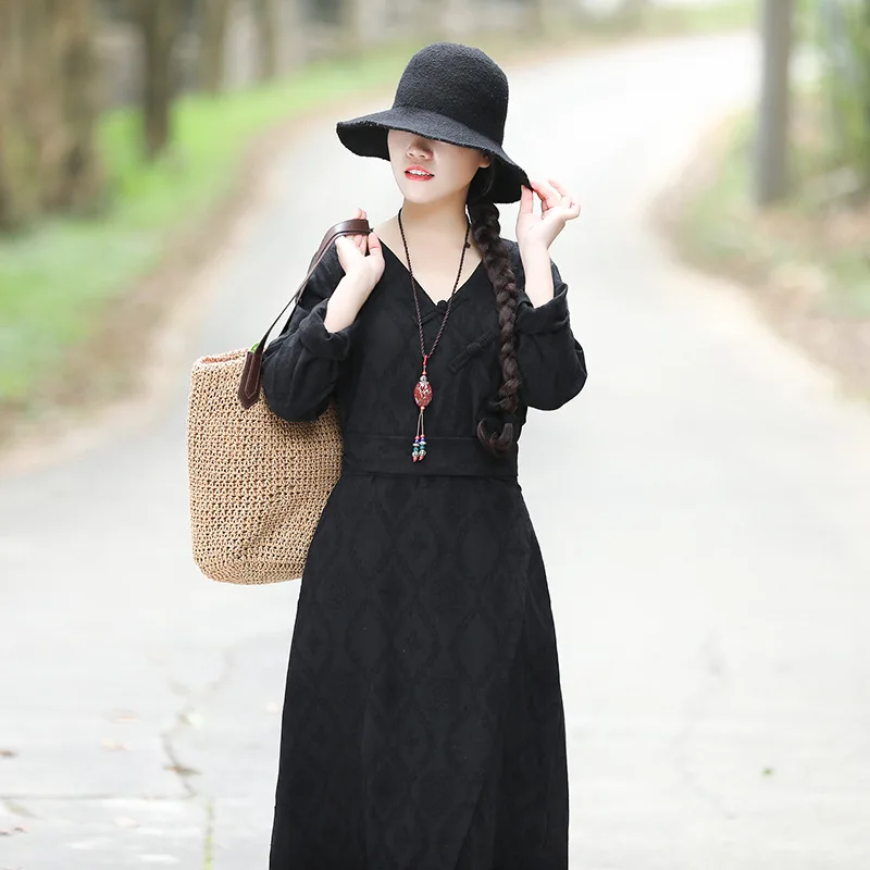 2019 Spring Clothing New Style Literature And Art Waist Hugging Slimming V-neck Elegant National Wind Cotton Linen Long Dress
2019 Spring Clothing New Style Literature And Art Waist Hugging Slimming V-neck Elegant National Wind Cotton Linen Long Dress