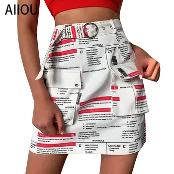 AIIOU Women High Street Style Fashion Hipster Cotton Skirt Letter Print Large Pocket Frock Skirt Slim Comfortable Skirt Ladies
AIIOU Women High Street Style Fashion Hipster Cotton Skirt Letter Print Large Pocket Frock Skirt Slim Comfortable Skirt Ladies