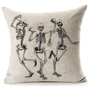 Halloween Skull Pillow Covers,Home Decor Halloween Gifts Linen Sofa Throw Pillow Case Cushion Cover 18inch x 18inch
Halloween Skull Pillow Covers,Home Decor Halloween Gifts Linen Sofa Throw Pillow Case Cushion Cover 18inch x 18inch