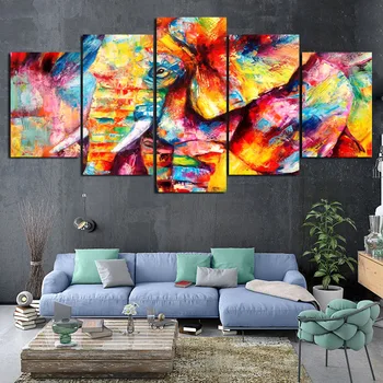 Abstract Animal Canvas Painting Modern Art Wall Poster Color Elephant Home Decor Living Room Mural Five Piece Set Without Frame
Abstract Animal Canvas Painting Modern Art Wall Poster Color Elephant Home Decor Living Room Mural Five Piece Set Without Frame
