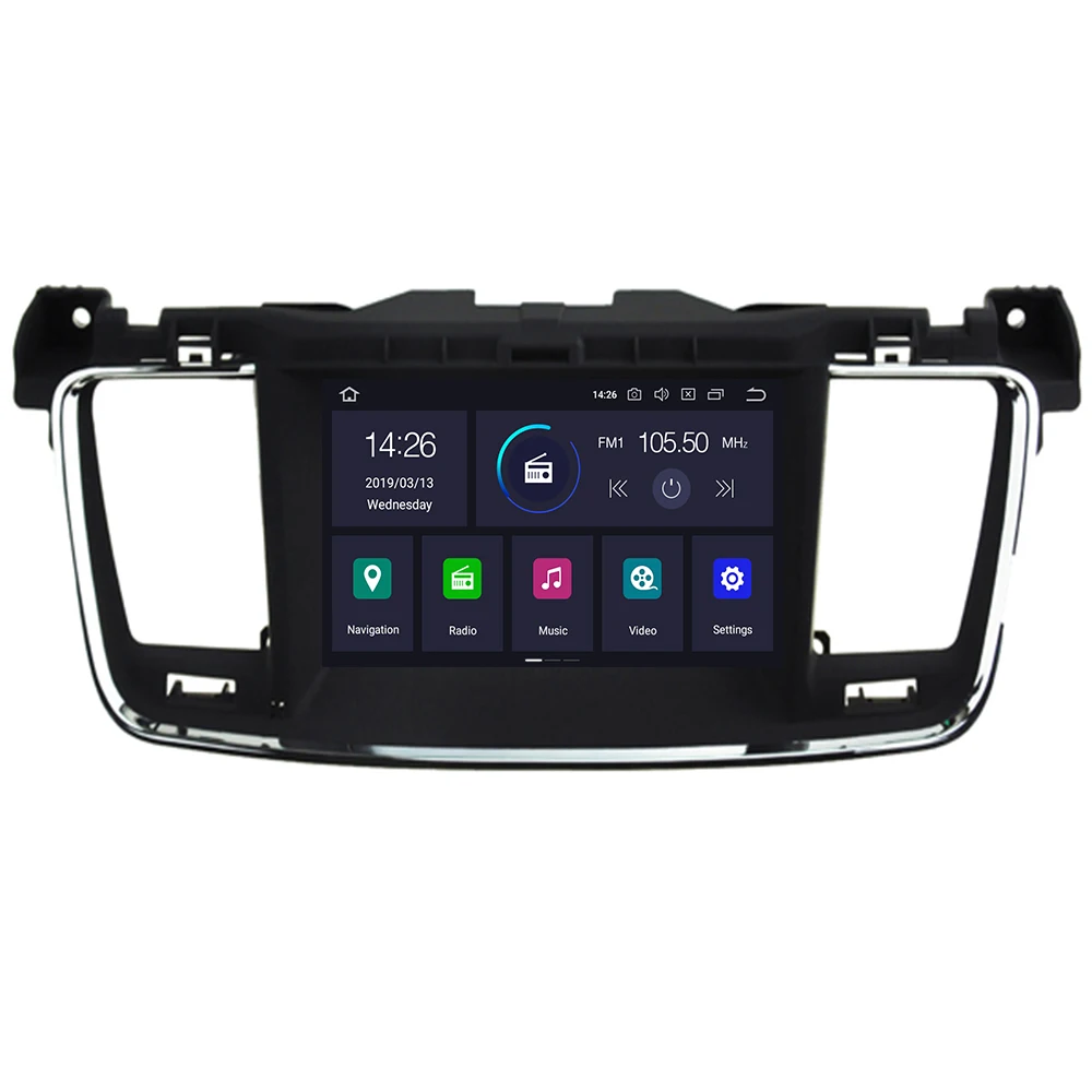 Новейший Android 10 автомобильный dvd-плеер gps-навигация радио стерео для PEUGEOT 508 2011 2012