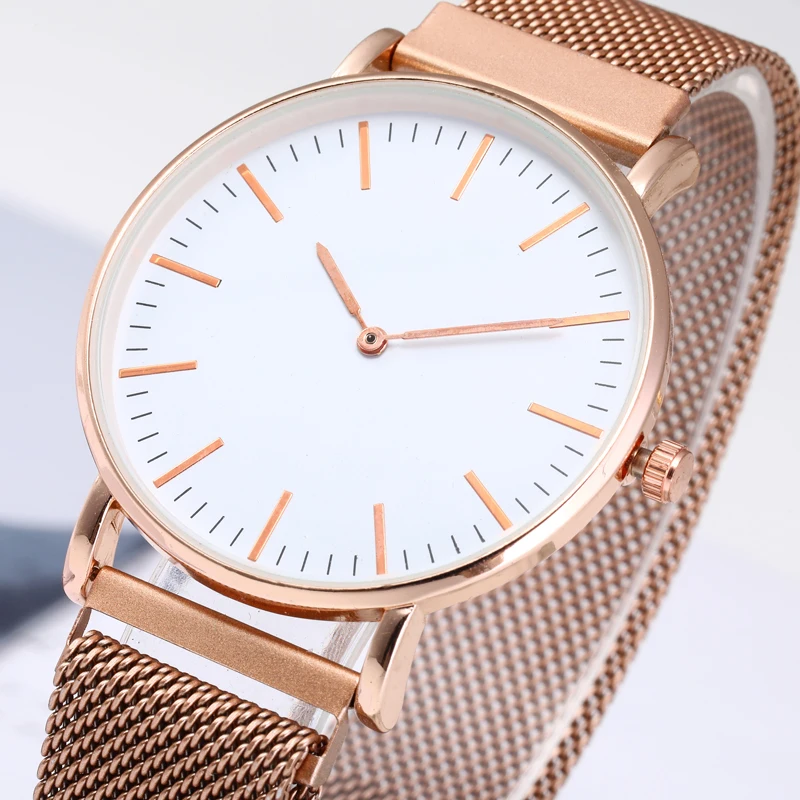 Fashion Men's causal watch Rose Gold Mesh Band Magnetic Buckle Wrist Watch Luxury Mens Gold Quartz Watches Gift Relogio Feminino
Fashion Men's causal watch Rose Gold Mesh Band Magnetic Buckle Wrist Watch Luxury Mens Gold Quartz Watches Gift Relogio Feminino