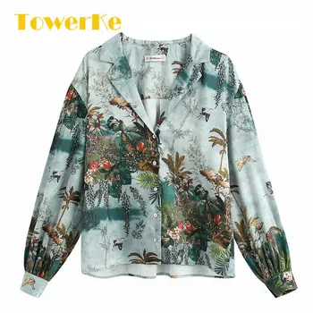 Women Vintage Printing Blouse Ink Painting Animal Flowers Elegant Smock Casual Shirts Long Sleeve Chic Chemise Shirts Tops Femme
Women Vintage Printing Blouse Ink Painting Animal Flowers Elegant Smock Casual Shirts Long Sleeve Chic Chemise Shirts Tops Femme