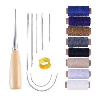 17PCS Leather Sewing Needles Stitching Needle Set Thread Thimbles Hand Sewing Tool Knitting Crochet DIY Craft Handle Tool
17PCS Leather Sewing Needles Stitching Needle Set Thread Thimbles Hand Sewing Tool Knitting Crochet DIY Craft Handle Tool