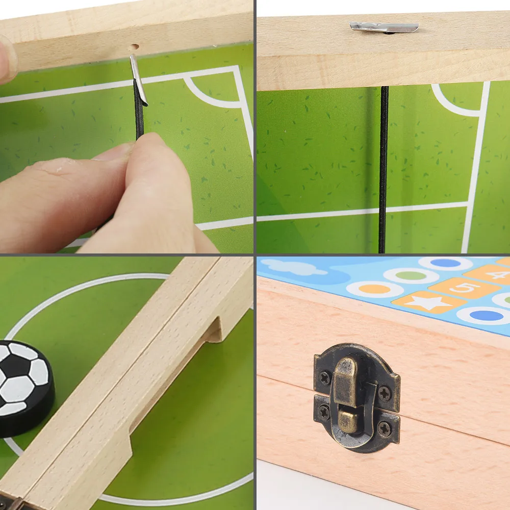 Foldable 4in1Foosball Winner Games Table Hockey Game Catapult Chess Flying Chess Parent-child Interactive Toy Family Party Game Foldable 4in1Foosball Winner Games Table Hockey Game Catapult Chess Flying Chess Parent-child Interactive Toy Family Party Game