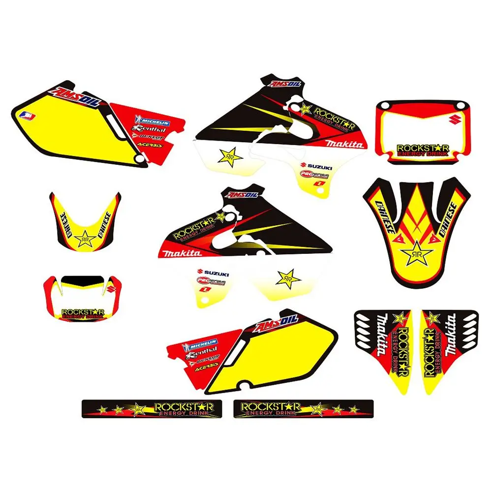 For SUZUKI RM125-RM250 1996-1998 New Full Graphics Decals Stickers Custom Number Name 3M Bright Matte Stickers Waterproof
For SUZUKI RM125-RM250 1996-1998 New Full Graphics Decals Stickers Custom Number Name 3M Bright Matte Stickers Waterproof